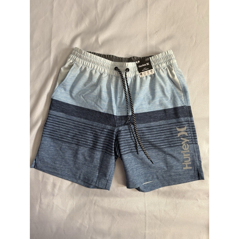 NEW HURLEY EPIC OMBRE VOLLEY HURLEY SWIM TRUNKS SIZE MENS Medium Blue Shorts